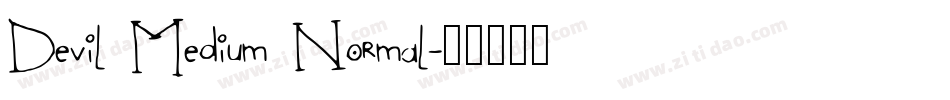 Devil Medium Normal字体转换